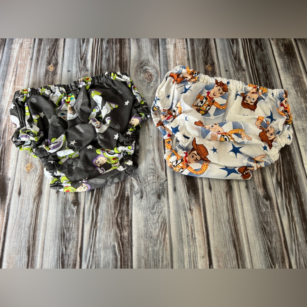Toy Story Buzz Lightyear & Woody diaper covers